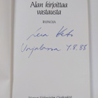 Leea Keto : Alan kirjoittaa vastausta : runoja (signeerattu) - pikkukuva 3