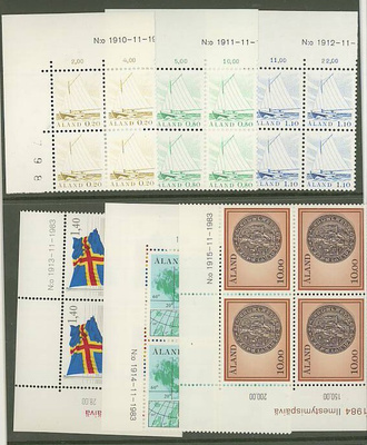 Ahvenanmaa 1984 käyttösarjan nelilöt ++