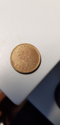 5 escudos portugal 1987  kl 6