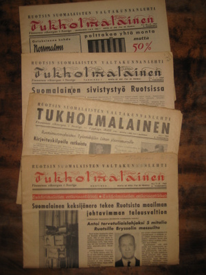 Sanomalehti  Tukholmalainen  4 kpl
