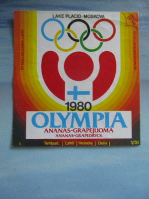 JUOMA ETIKETTI - OLYMPIA 1980 NO.1 (K11-113)