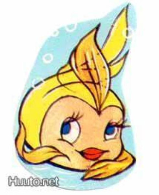 MLP 1332 / DISNEY: Pieni keltainen pallokala. 1970-l.