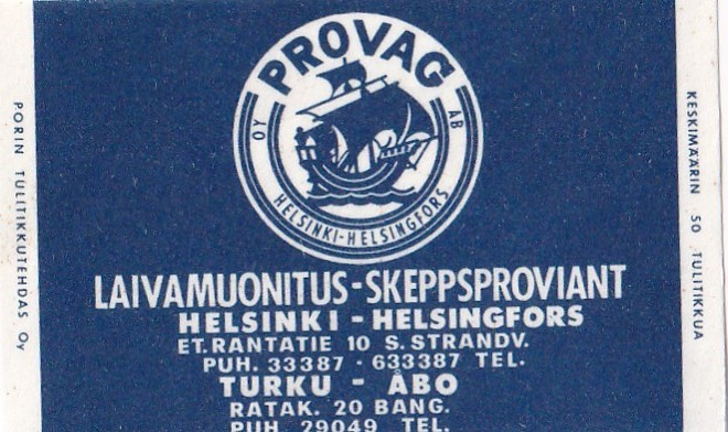 Helsinki, PROVAG Laivamuonitus b502