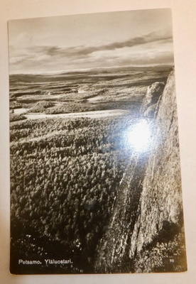 VANHA Postikortti Petsamo Yläluostari 1930-l