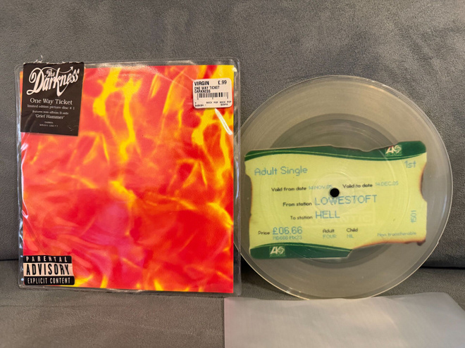 The Darkness – One Way Ticket 7" Ltd Pic.Disc. Uk 2005