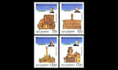 San Marino 1387-90 ** Bolognan yliopisto 900v (1988)