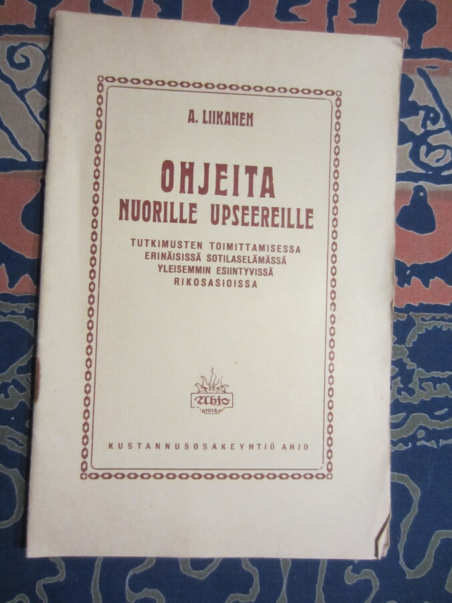 Ohjeita nuorille upseereille