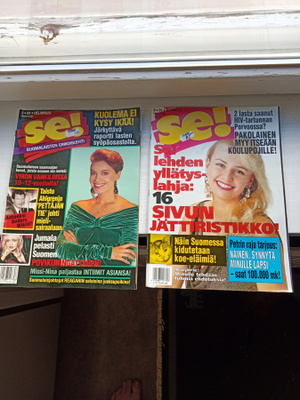 Se! Lehti 2 kpl. 1991 luvulta.