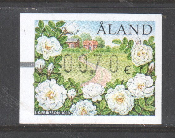 Åland 2004 0,70€ Ruusu framalipuke postituoreena.