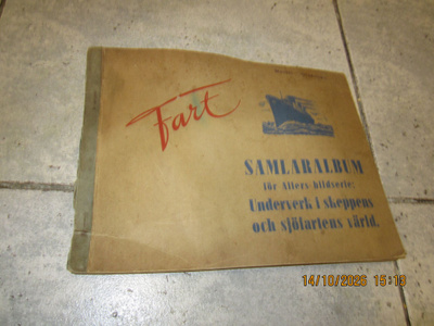 Vanha Allers Fart -keräilyalbumi laivat 1936 (TÄYSI KANSIO )