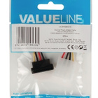 Valueline Virtakaapeli Molex ur - SATA 15-pin na kulma 15cm - pikkukuva 2