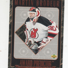 95-96 UD Award predictor Martin Brodeur - pikkukuva 1