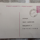 Perintäpostikortti v.1966 firmalomake - pikkukuva 2