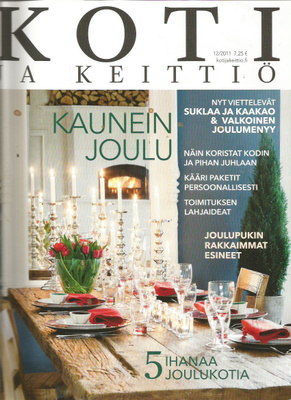 Koti ja Keittiö 12/ 2011 Kaunein Joulu