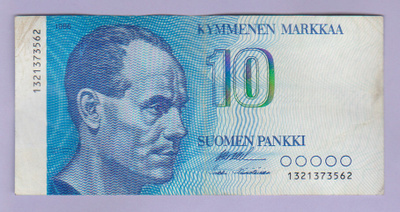 10 mk v.1986 P-113 (Ollila-Hämäläinen)