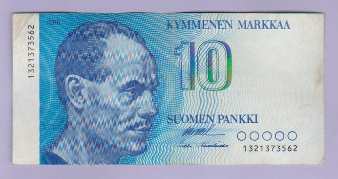 10 mk v.1986 P-113 (Ollila-Hämäläinen)