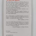 Eric-Emmanuel Schmitt : La secte des egoistes : roman - pikkukuva 2