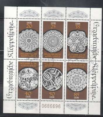Saksa DDR 1988 pienoisarkki