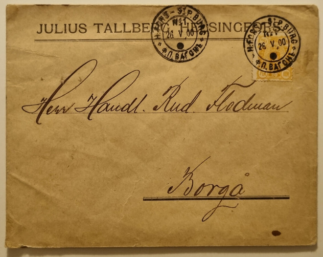Firmakuori Julius Tallberg Helsinki 1900