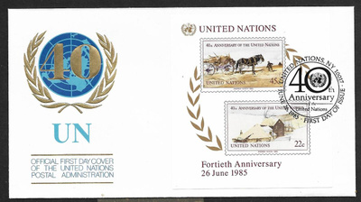 YK New York - YK 40v FDC  (Mic. 470B-471B ; BL8)