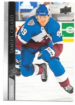 2020-21 Upper Deck #47 Samuel Girard Colorado Avalanche