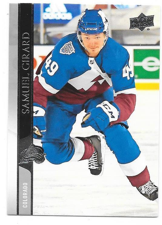 2020-21 Upper Deck #47 Samuel Girard Colorado Avalanche