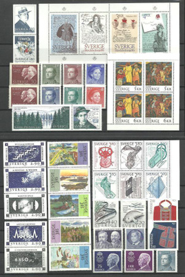 RUOTSI Sverige suuri levyllinen postituoreita - 45 kpl **