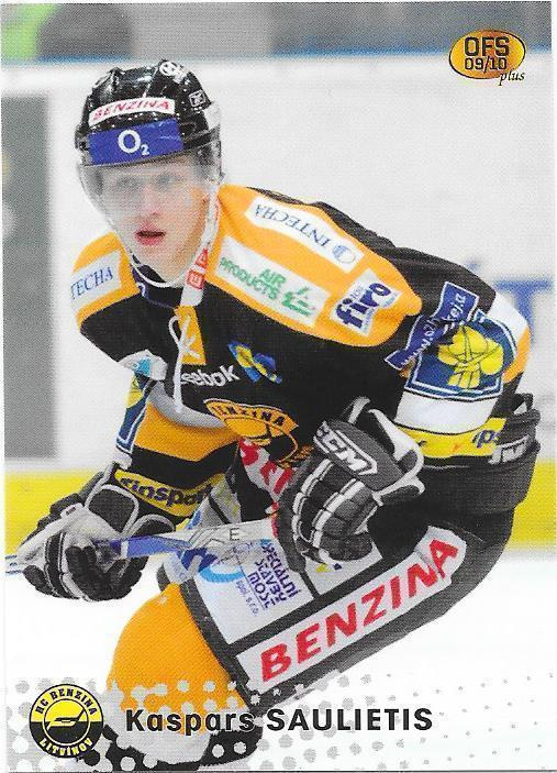 2009-10 OFS Plus #392 Kaspars Saulietis Litvinov ex- HPK