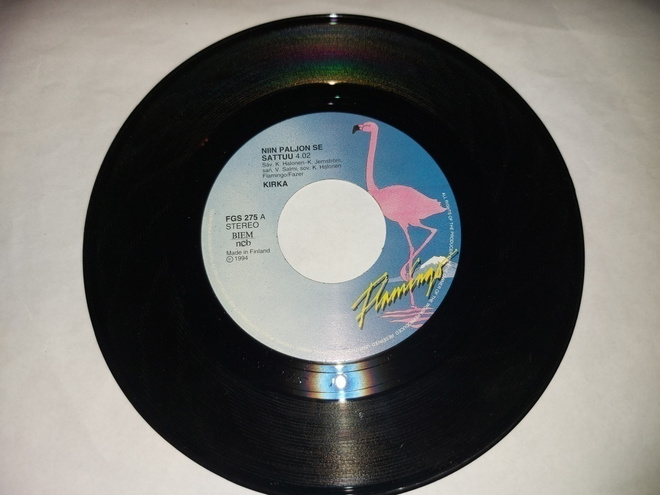 KIRKA - NIIN PALJON SE SATTUU 7 " Vinyyli Single