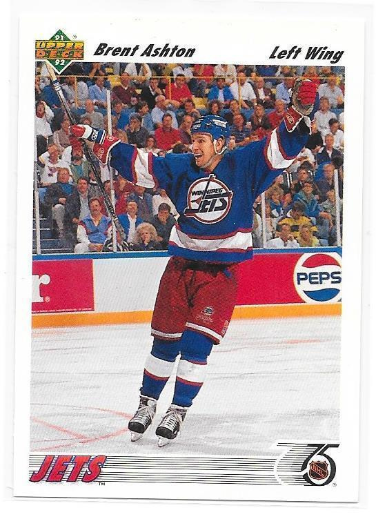 1991-92 Upper Deck #303 Brent Ashton Winnipeg Jets