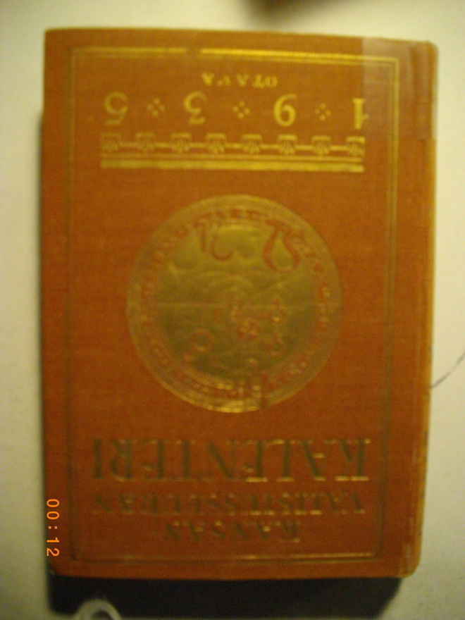 Kansanvalistusseuran kalenteri 1935 (22.5)