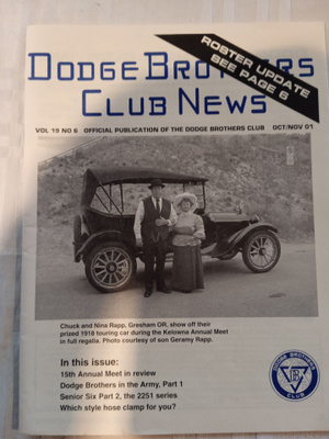 LEHTI: DODGE BROTHERS CLUB NEWS VOL 19 N:O 6