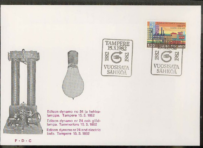 1982 sähkölaitostoiinta FDC