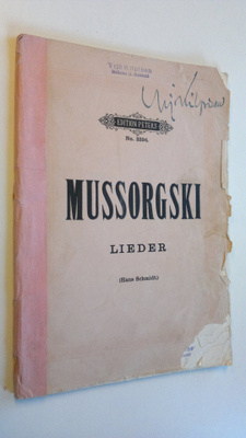 M. Mussorgski : Lieder fur eine Singstimme und Klavier : ...