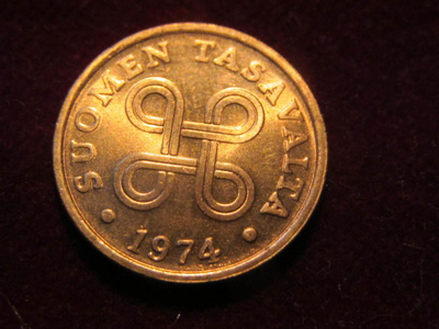 5 penniä 1974