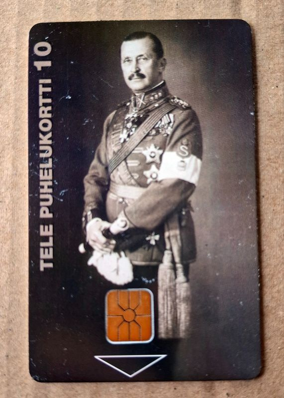 Marsalkka presidentti Mannerheim puhelinkortti