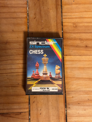 Sinclair ZX Spectrum Chess 48K – kasettipeli, retro