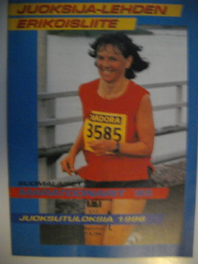 Suomalaiset maratoonarit '95 - Juoksutuloksia 1996 (26.11)