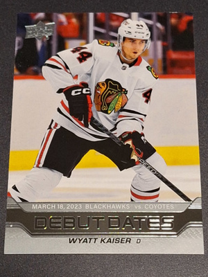 2023-24 Upper Deck Series 1 Debut Dates ×3