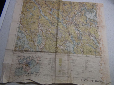 VANHA KARTTA 1940, VUOKSI- RÄISÄLÄ - MATIKKALA .....