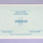 Kuuba 5 Pesos Serie C v.1985- UNC (Certificado de Compra) - pikkukuva 2
