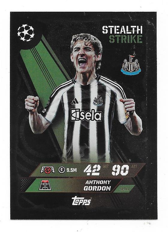 25-26 Topps Match Attax Stealth #446 Anthony Gordon , NU