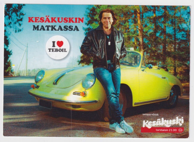 Mikko Kuustonen ja auto (Teboil)
