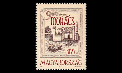 Unkari 4245 ** Mohácsin kaupunki 900v (1993)