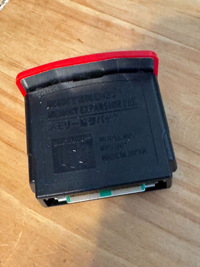 Nintendo 64 Expansion Pak NUS-007 – alkuperäinen Nintendo