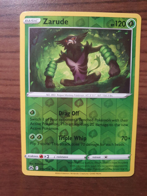 Pokemon Zarude 016/159 Reverse holo rare