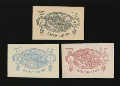 Itävalta 10, 20, 50, Heller, Inzersdorf 1920