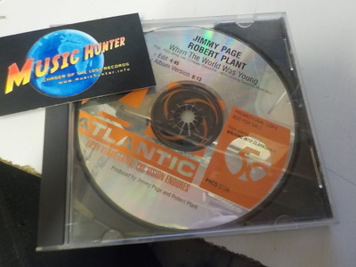 JIMMY PAGE ROBERT PLANT - WHEN THE WORLD WAS YOUNG PROMO CDS