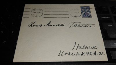 PR 1942 yksin kuorella Viipuri 1942 26/10