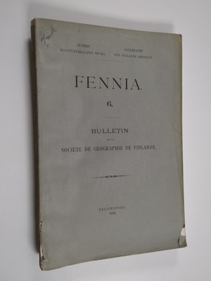 Fennia 6 : Komitens för revision af Finlands kartverk und...